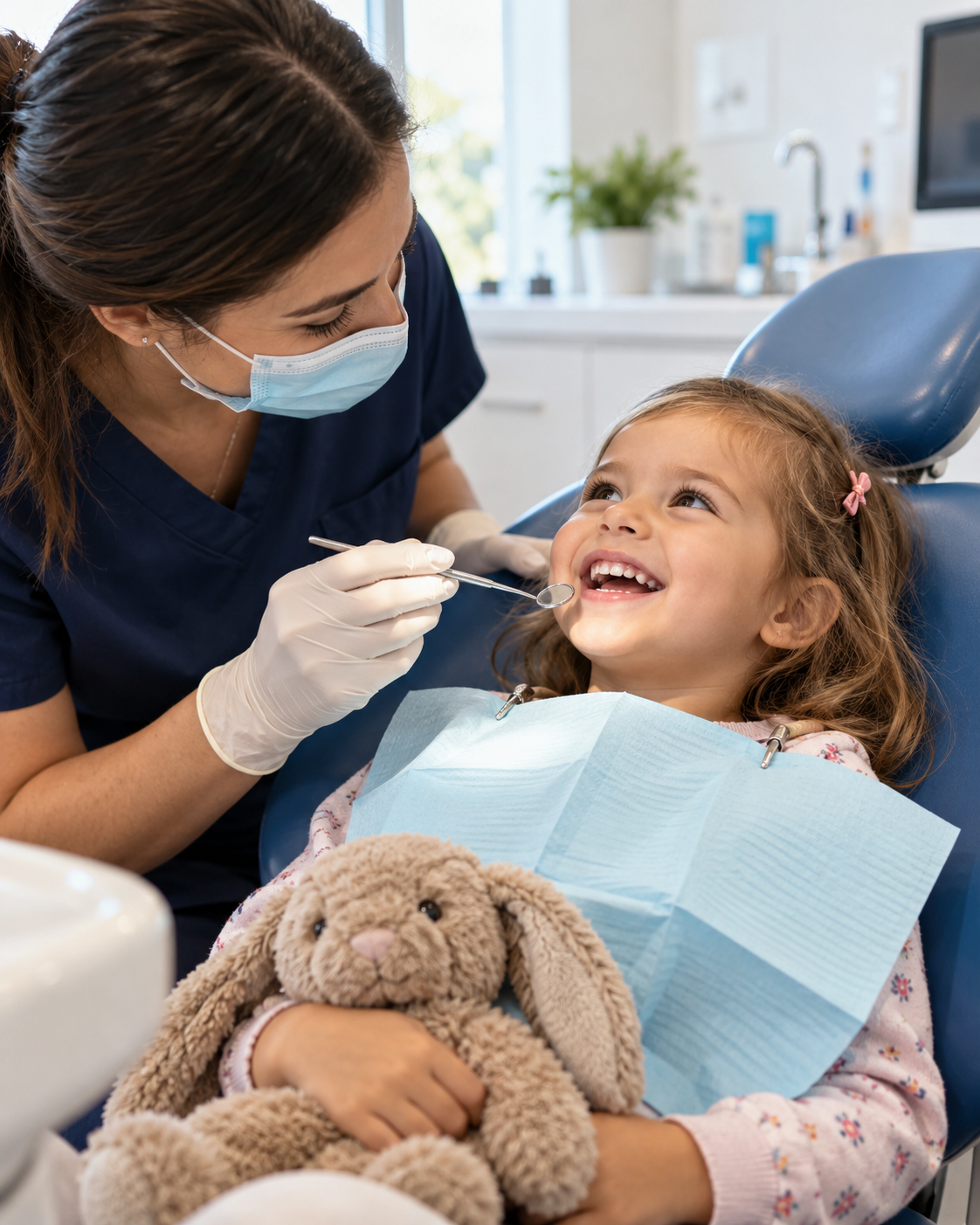 Child at dentist